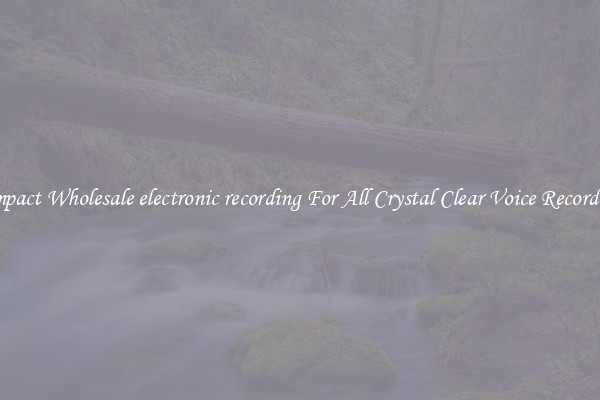 Compact Wholesale electronic recording For All Crystal Clear Voice Recordings