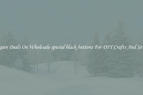 Bargain Deals On Wholesale special black buttons For DIY Crafts And Sewing