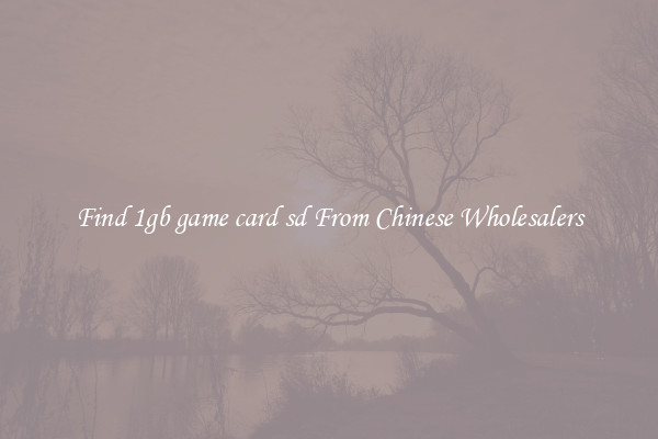 Find 1gb game card sd From Chinese Wholesalers