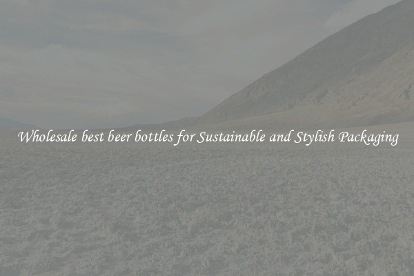 Wholesale best beer bottles for Sustainable and Stylish Packaging
