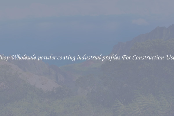 Shop Wholesale powder coating industrial profiles For Construction Uses