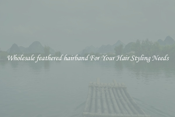 Wholesale feathered hairband For Your Hair Styling Needs