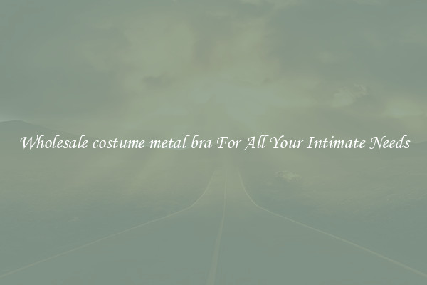 Wholesale costume metal bra For All Your Intimate Needs