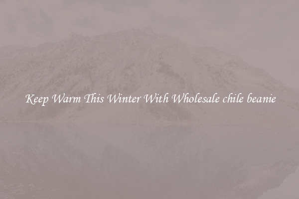 Keep Warm This Winter With Wholesale chile beanie