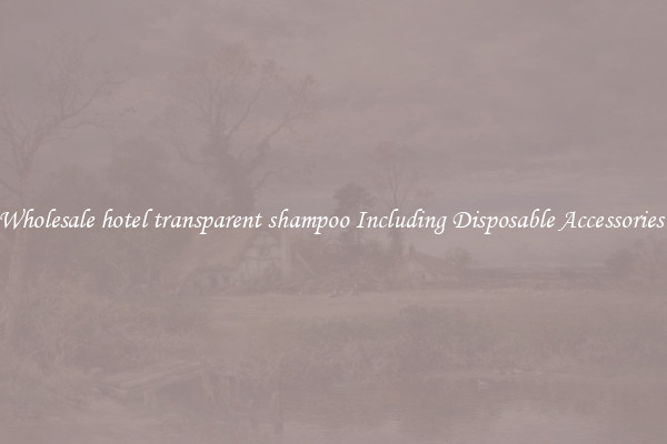 Wholesale hotel transparent shampoo Including Disposable Accessories 