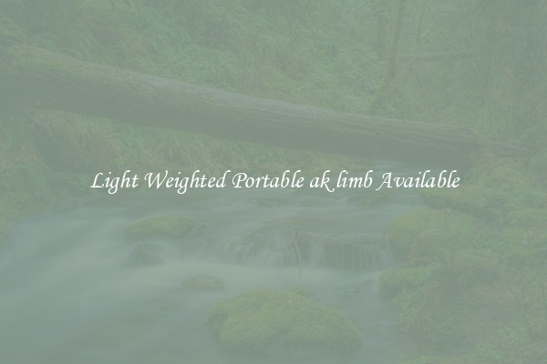 Light Weighted Portable ak limb Available