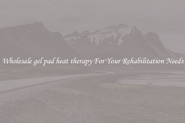 Wholesale gel pad heat therapy For Your Rehabilitation Needs